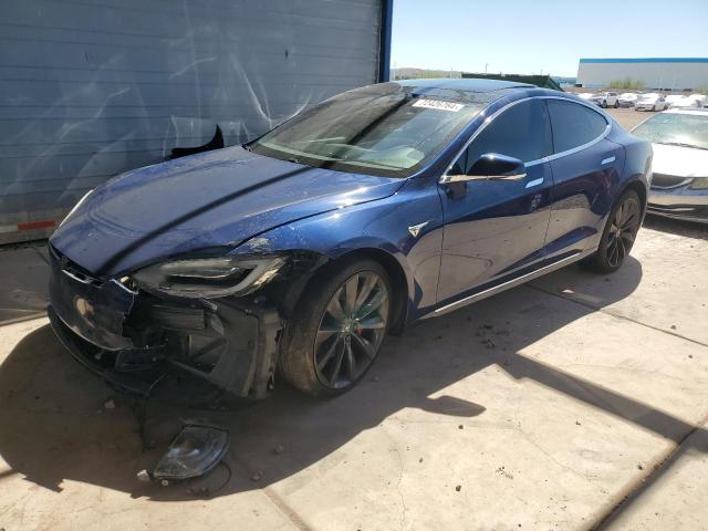 5YJSA1E46GF168132 - 2016 TESLA MODEL S BLUE photo 1