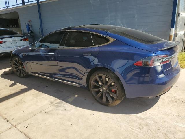 5YJSA1E46GF168132 - 2016 TESLA MODEL S BLUE photo 2