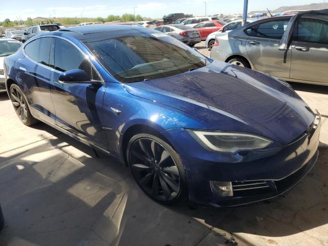5YJSA1E46GF168132 - 2016 TESLA MODEL S BLUE photo 4
