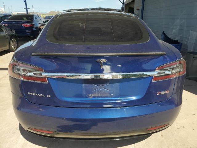 5YJSA1E46GF168132 - 2016 TESLA MODEL S BLUE photo 6