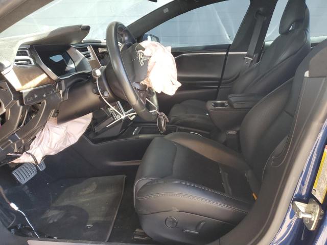 5YJSA1E46GF168132 - 2016 TESLA MODEL S BLUE photo 7