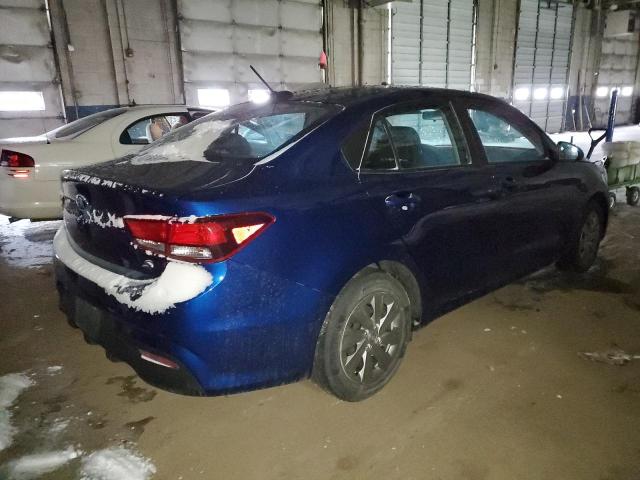 3KPA24AB1KE236138 - 2019 KIA RIO S BLUE photo 3