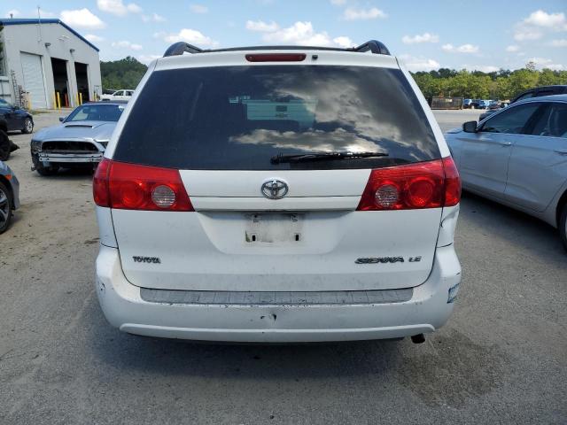 5TDZK23C17S060007 - 2007 TOYOTA SIENNA CE WHITE photo 6