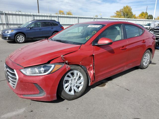 5NPD74LF0JH261668 - 2018 HYUNDAI ELANTRA SE RED photo 1