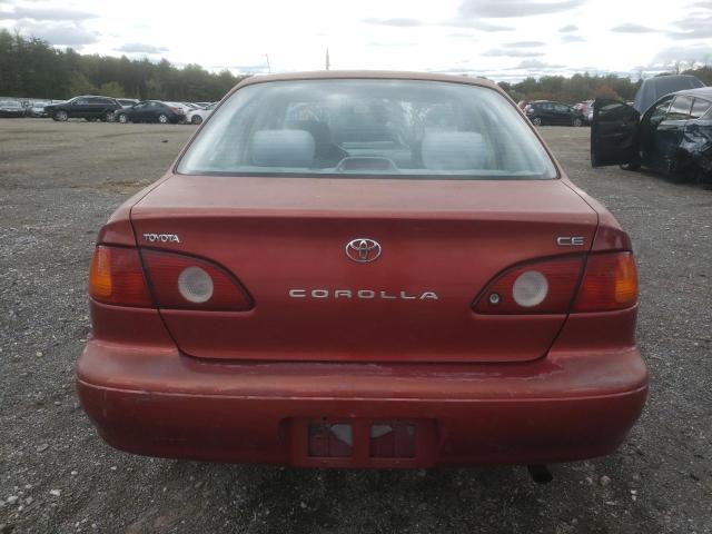 2T1BR12E02C523816 - 2002 TOYOTA COROLLA CE RED photo 6