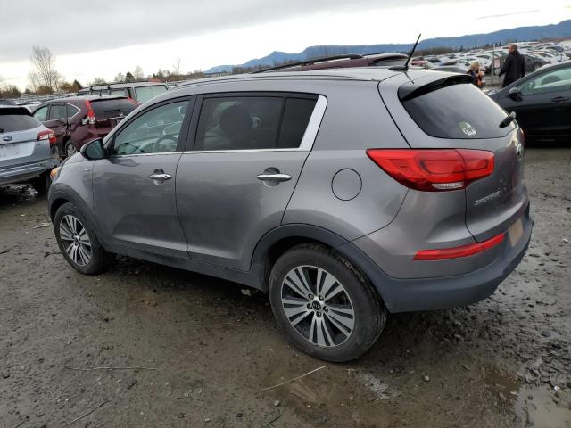 KNDPCCAC7G7874329 - 2016 KIA SPORTAGE EX SILVER photo 2