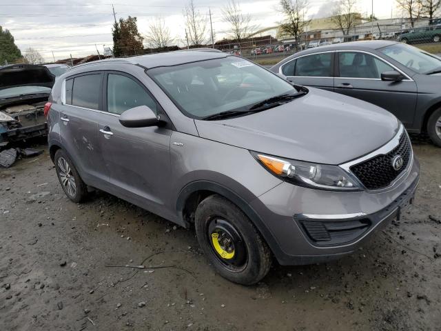 KNDPCCAC7G7874329 - 2016 KIA SPORTAGE EX SILVER photo 4