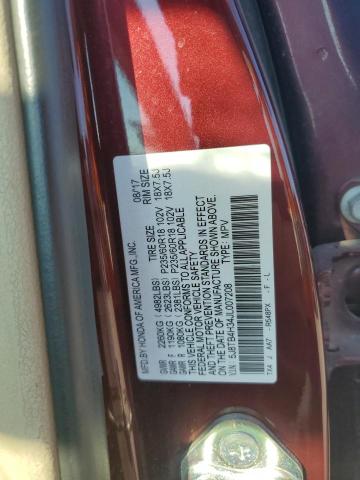 5J8TB4H34JL007208 - 2018 ACURA RDX MAROON photo 13