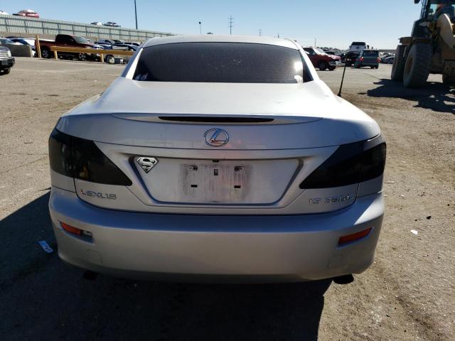 JTHFE2C20A2502905 - 2010 LEXUS IS 350 SILVER photo 6