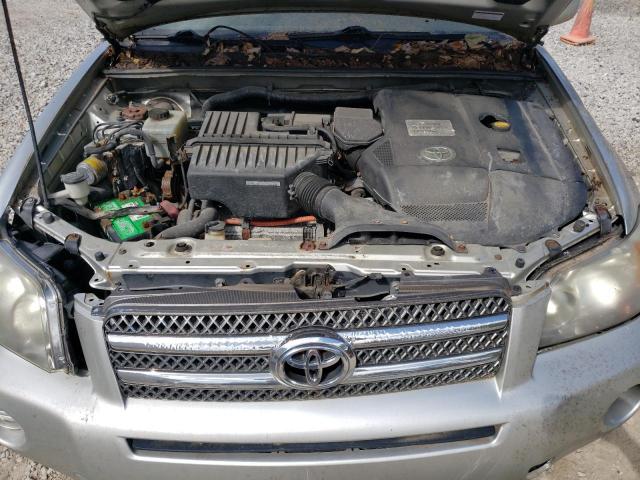 JTEGW21A370019292 - 2007 TOYOTA HIGHLANDER HYBRID SILVER photo 12