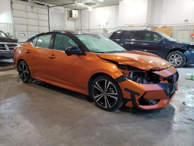 3N1AB8DV3MY277985 - 2021 NISSAN SENTRA SR ORANGE photo 4