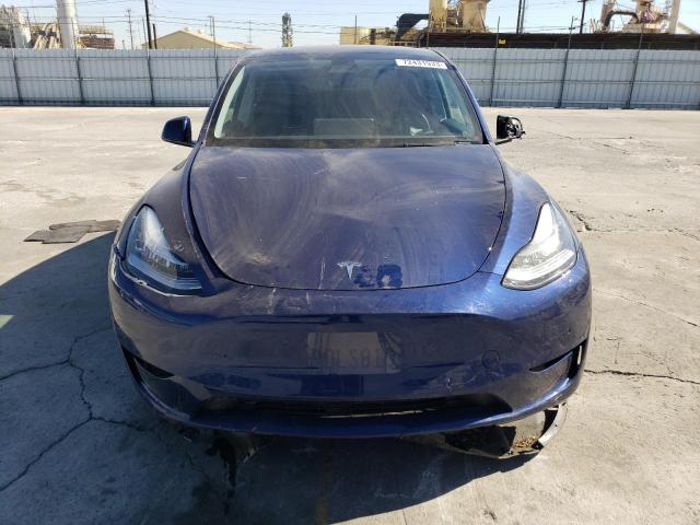 7SAYGDEEXNA020775 - 2022 TESLA MODEL Y BLUE photo 5