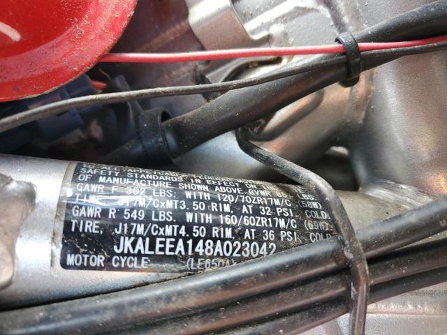 JKALEEA148A023042 - 2008 KAWASAKI KLE650 A RED photo 10