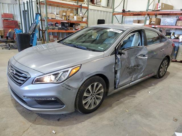 5NPE34AF2FH134866 - 2015 HYUNDAI SONATA SPORT Grau Foto 1