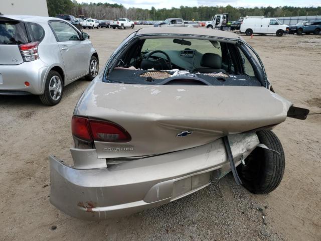 1G1JC524817178765 - 2001 CHEVROLET CAVALIER BASE GOLD photo 6