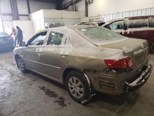 1NXBU40E49Z047369 - 2009 TOYOTA COROLLA BASE TAN photo 2