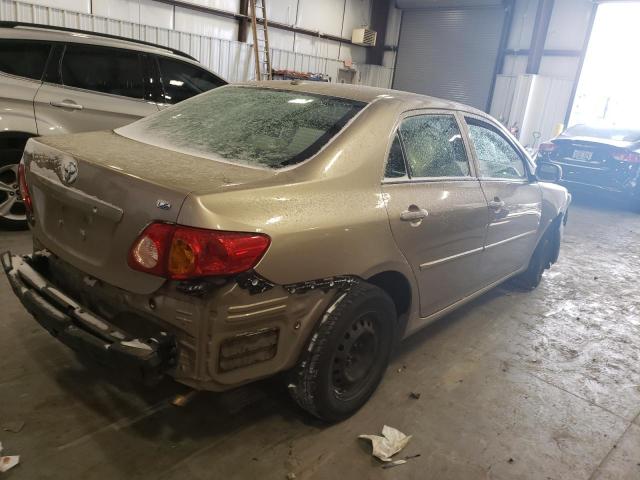 1NXBU40E49Z047369 - 2009 TOYOTA COROLLA BASE TAN photo 3