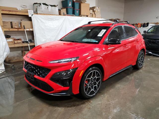 KM8KH3AC2NU004056 - 2022 HYUNDAI KONA N BASE RED photo 1