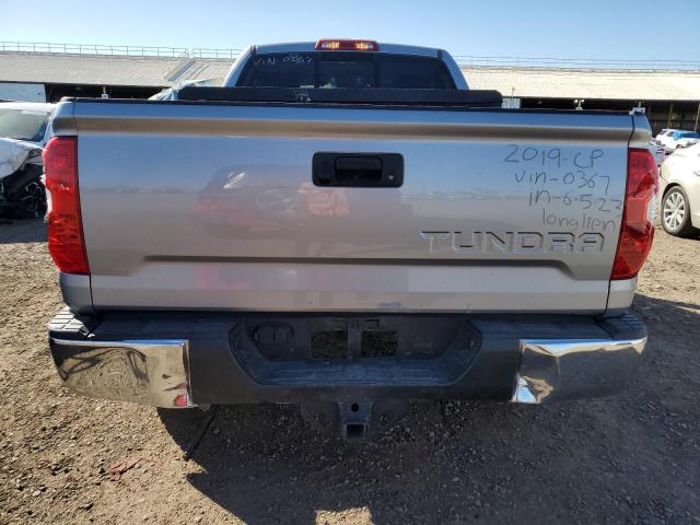 5TFRM5F13KX140367 - 2019 TOYOTA TUNDRA DOUBLE CAB SR/SR5 SILVER photo 6