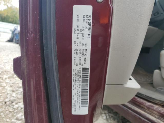 2A8HR54P28R682158 - 2008 CHRYSLER TOWN & COU TOURING 勃艮第红 照片 13