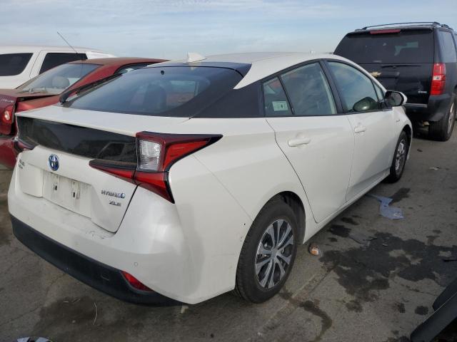 JTDL9RFU6L3014246 - 2020 TOYOTA PRIUS LE WHITE photo 3