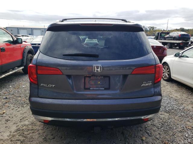 5FNYF6H0XGB060565 - 2016 HONDA PILOT ELITE GRAY photo 6