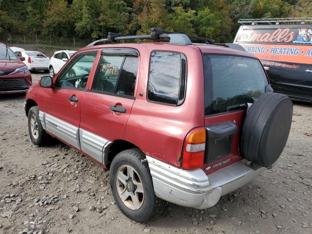 2CNBJ634616937964 - 2001 CHEVROLET TRACKER LT BURGUNDY photo 2