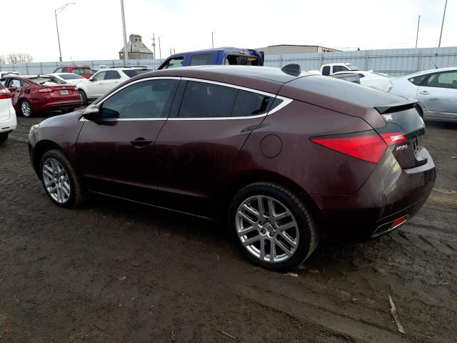 2HNYB1H43BH500530 - 2011 ACURA ZDX TECHNOLOGY MAROON photo 2