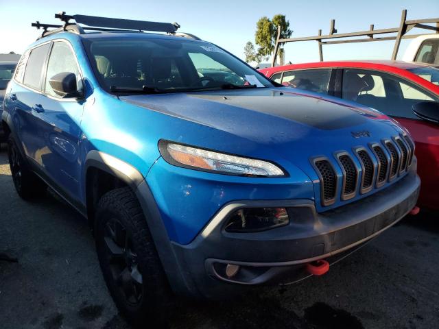 1C4PJMBS1HW614338 - 2017 JEEP CHEROKEE TRAILHAWK Mavi foto 4