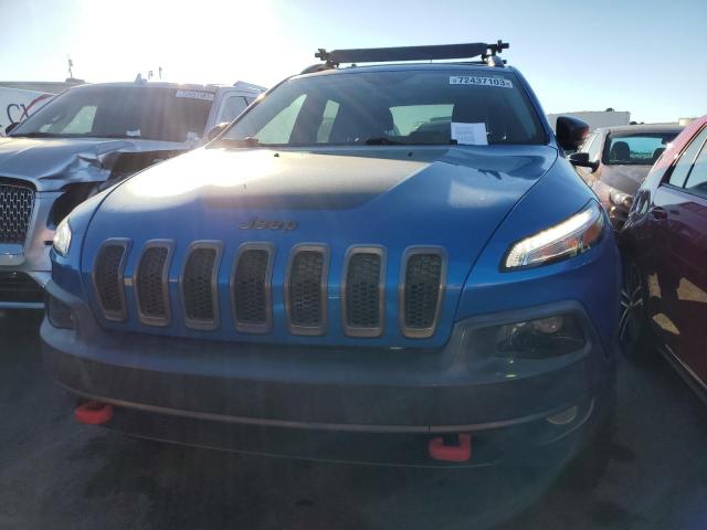 1C4PJMBS1HW614338 - 2017 JEEP CHEROKEE TRAILHAWK Mavi foto 5