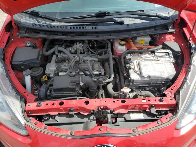 JTDKDTB35G1118054 - 2016 TOYOTA PRIUS C RED photo 11