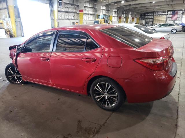 2T1BURHE2KC236367 - 2019 TOYOTA COROLLA L RED photo 2