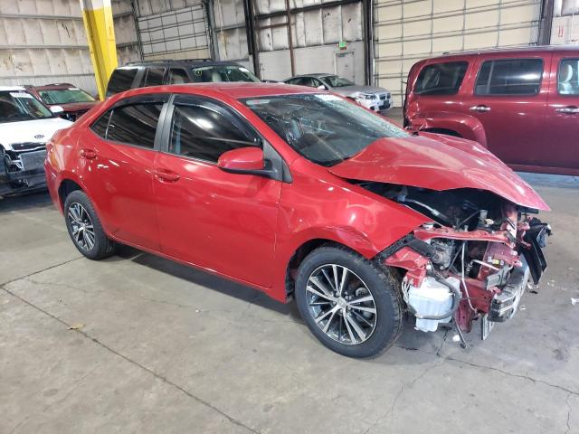 2T1BURHE2KC236367 - 2019 TOYOTA COROLLA L RED photo 4