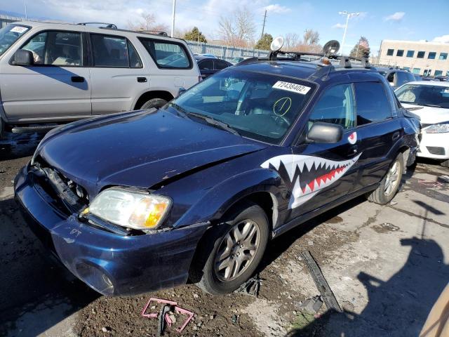 4S4BT62C947102075 - 2004 SUBARU BAJA SPORT BLUE photo 1