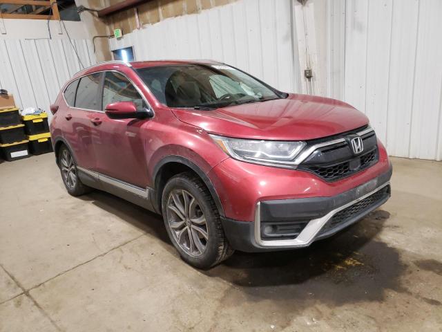 5J6RW2H91NL000240 - 2022 HONDA CR-V TOURING BURGUNDY photo 4