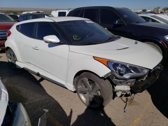 KMHTC6AE7EU200144 - 2014 HYUNDAI VELOSTER TURBO WHITE photo 4