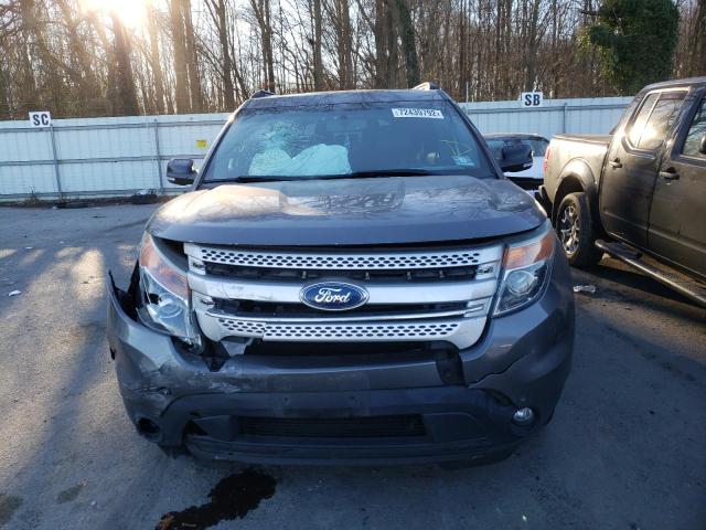 1FM5K8D84EGA10958 - 2014 FORD EXPLORER XLT GRAY photo 5