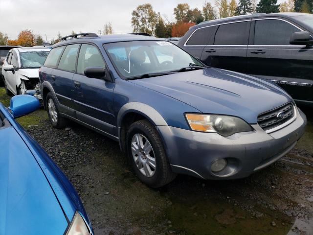 4S4BP61C157366091 - 2005 SUBARU LEGACY OUTBACK 2.5I BLUE photo 4