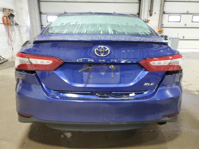 4T1B11HK3JU508096 - 2018 TOYOTA CAMRY L BLUE photo 6