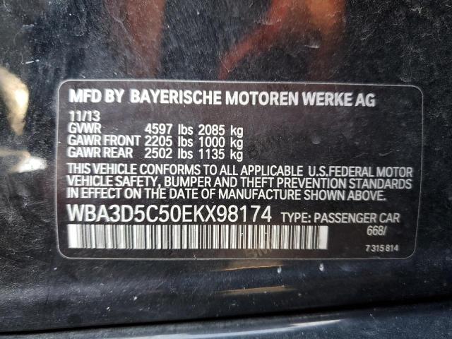 WBA3D5C50EKX98174 - 2014 BMW 328 D XDRIVE BLACK photo 12