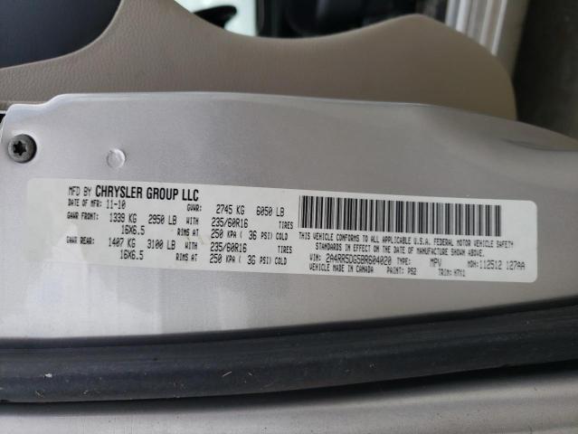 2A4RR5DG5BR604020 - 2011 CHRYSLER TOWN & COU TOURING ვერცხლისფერი ფოტო 13