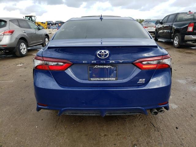 4T1T11BK1RU116663 - 2024 TOYOTA CAMRY SE NIGHT SHADE BLUE photo 6