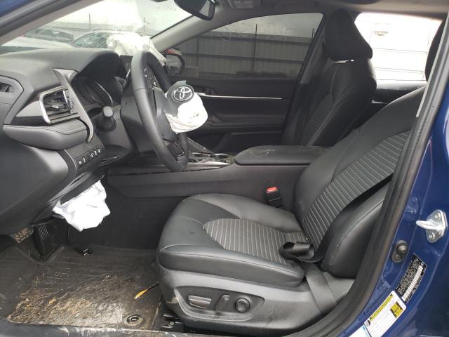 4T1T11BK1RU116663 - 2024 TOYOTA CAMRY SE NIGHT SHADE BLUE photo 7