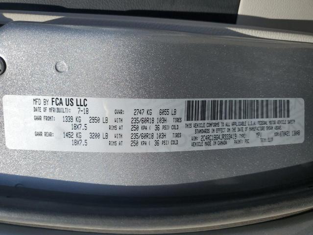 2C4RC1BG4JR333419 - 2018 CHRYSLER PACIFICA TOURING L Boz foto 14