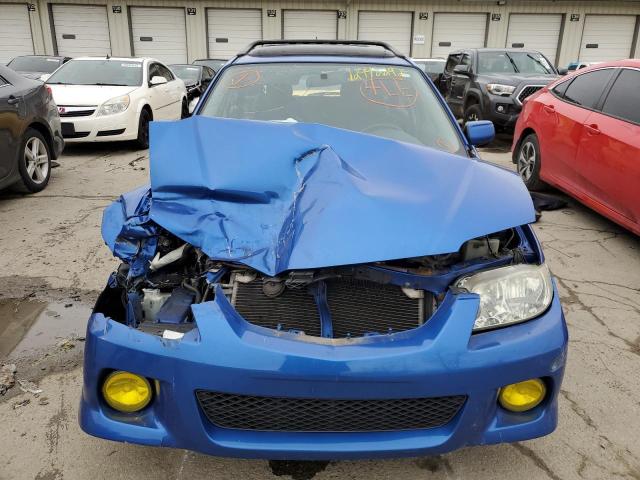 JM1BJ245331139819 - 2003 MAZDA PROTEGE PR5 BLUE photo 5