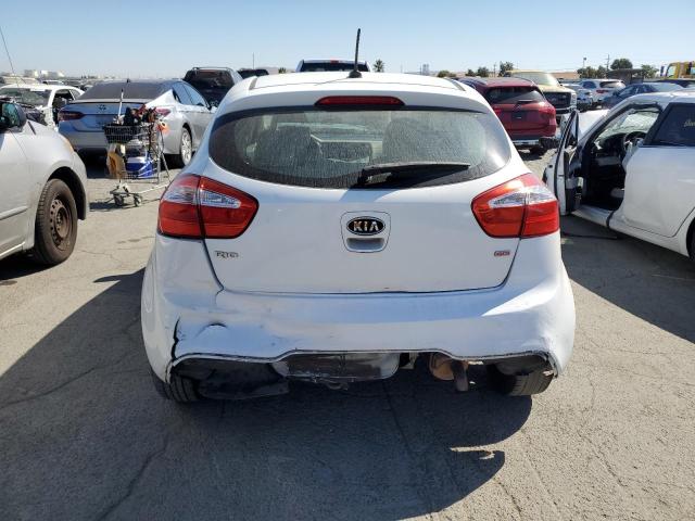 KNADM5A32D6110043 - 2013 KIA RIO LX WHITE photo 6