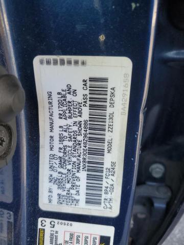 1NXBR30E48Z964886 - 2008 TOYOTA COROLLA CE BLUE photo 12