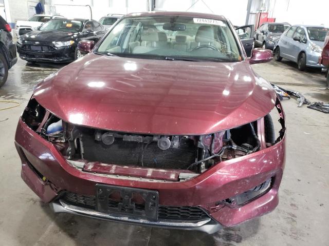 1HGCR2F83HA141857 - 2017 HONDA ACCORD EXL MAROON photo 5