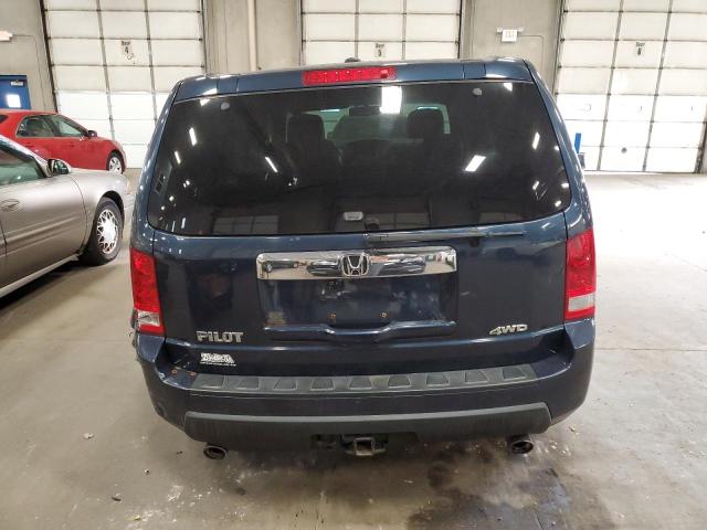 5FNYF4H56BB011050 - 2011 HONDA PILOT EXL BLUE photo 6