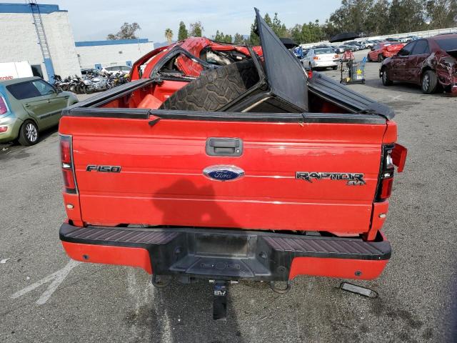 1FTFW1R69DFA89415 - 2013 FORD F150 SVT RAPTOR RED photo 6